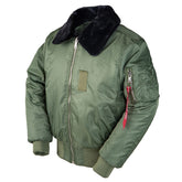 Herre vinter B-15 Bomber Flight Force Pilot jakke